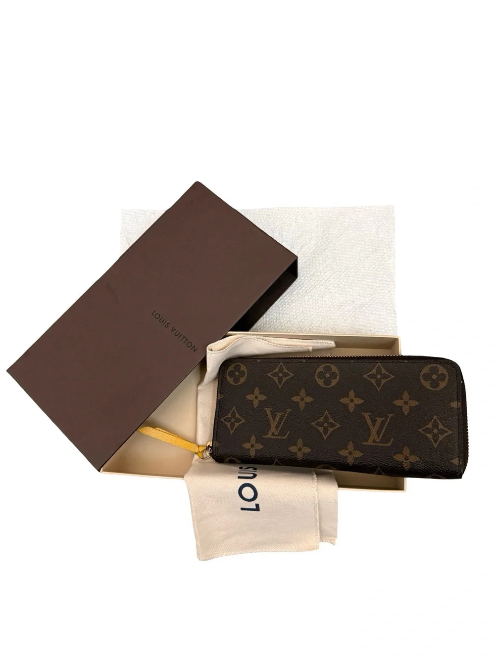 Louis Vuitton Monogram Portefeiulle Clemence Zippy Around Long Wallet